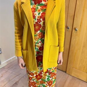 Magaschoni Yellow Open-Front Coatigan